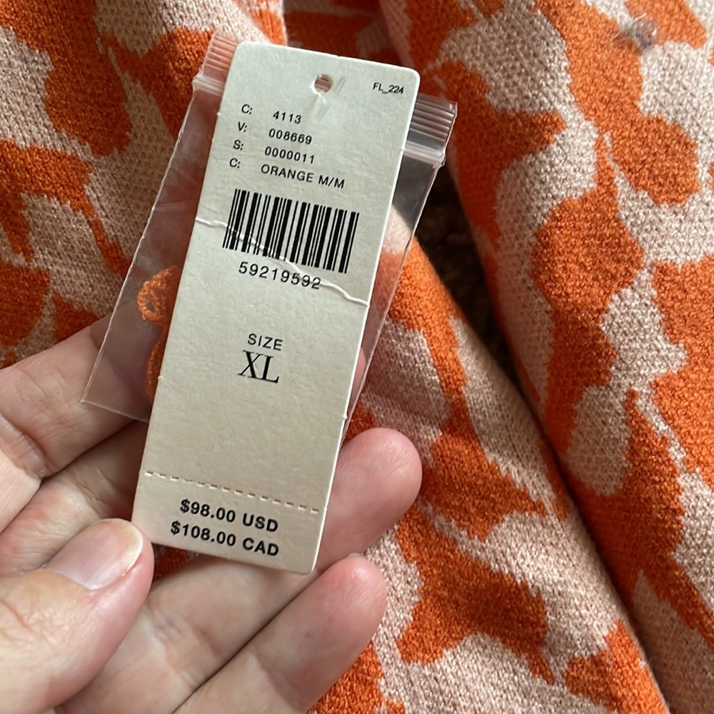 Cropped sweater in fun print - Picture 3 of 4